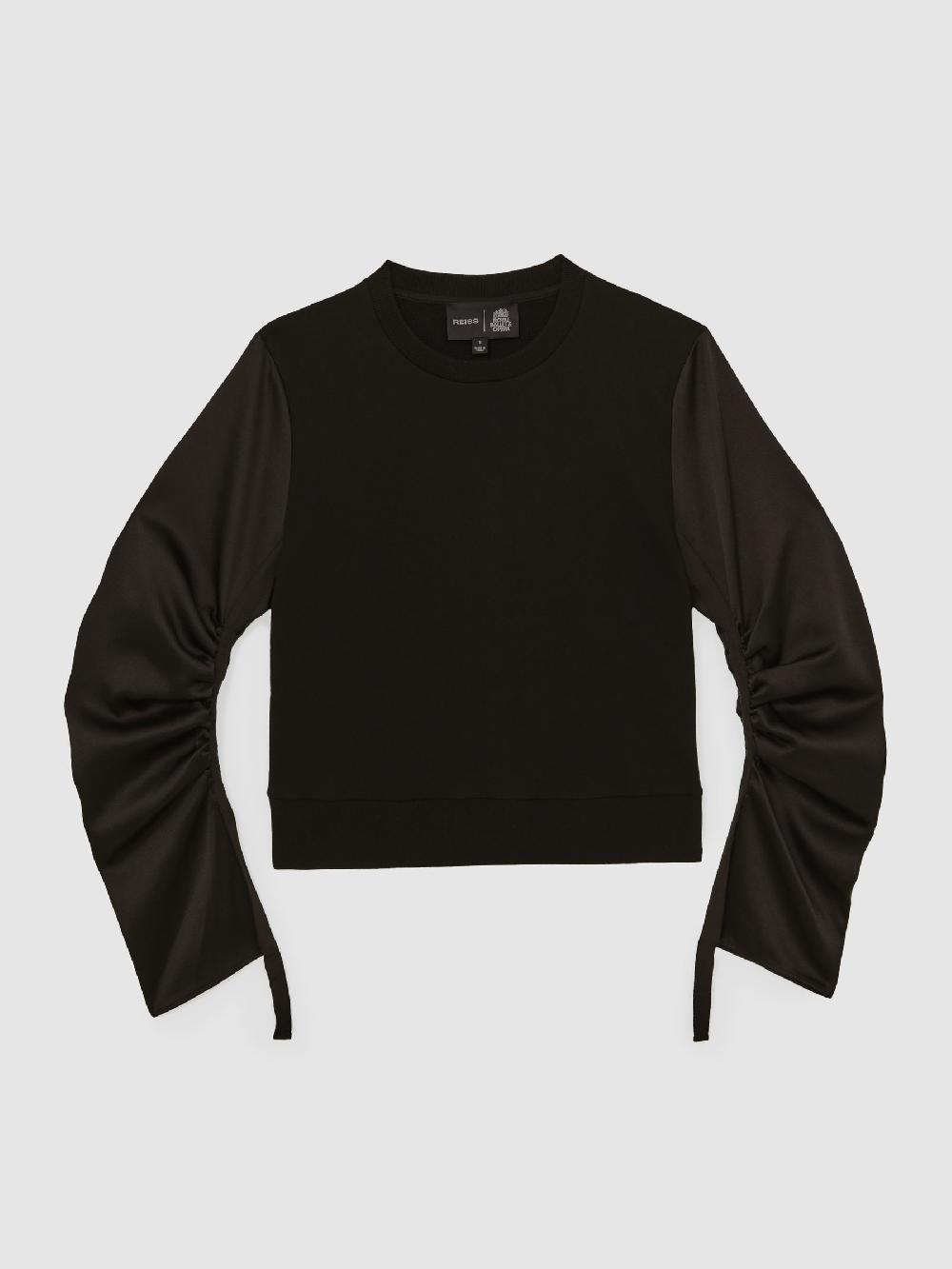 Reiss Reiss | Royal Ballet Panel Sweatshirt In Black