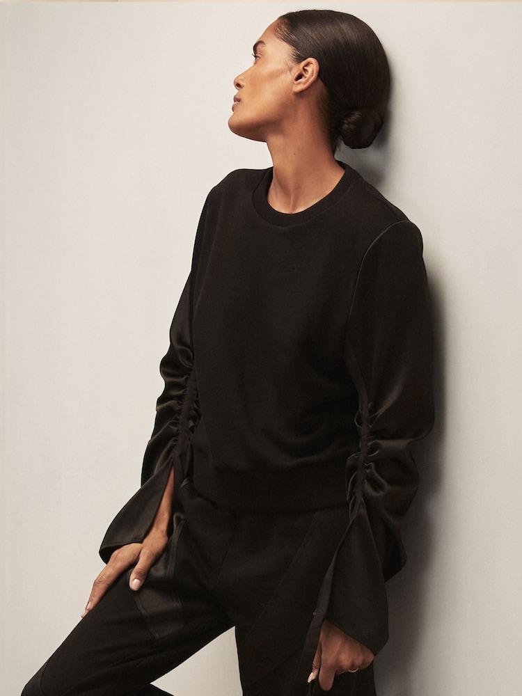 reiss Reiss | Royal Ballet Panel Sweatshirt in Black