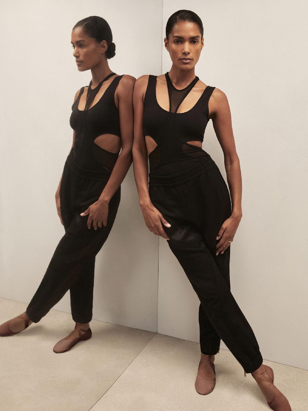 Reiss Reiss | Royal Ballet Panelled Joggers In Black