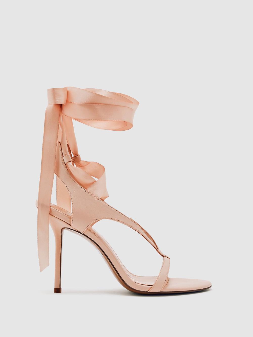 Reiss Reiss | Royal Ballet Ribbon Sandals In Pink