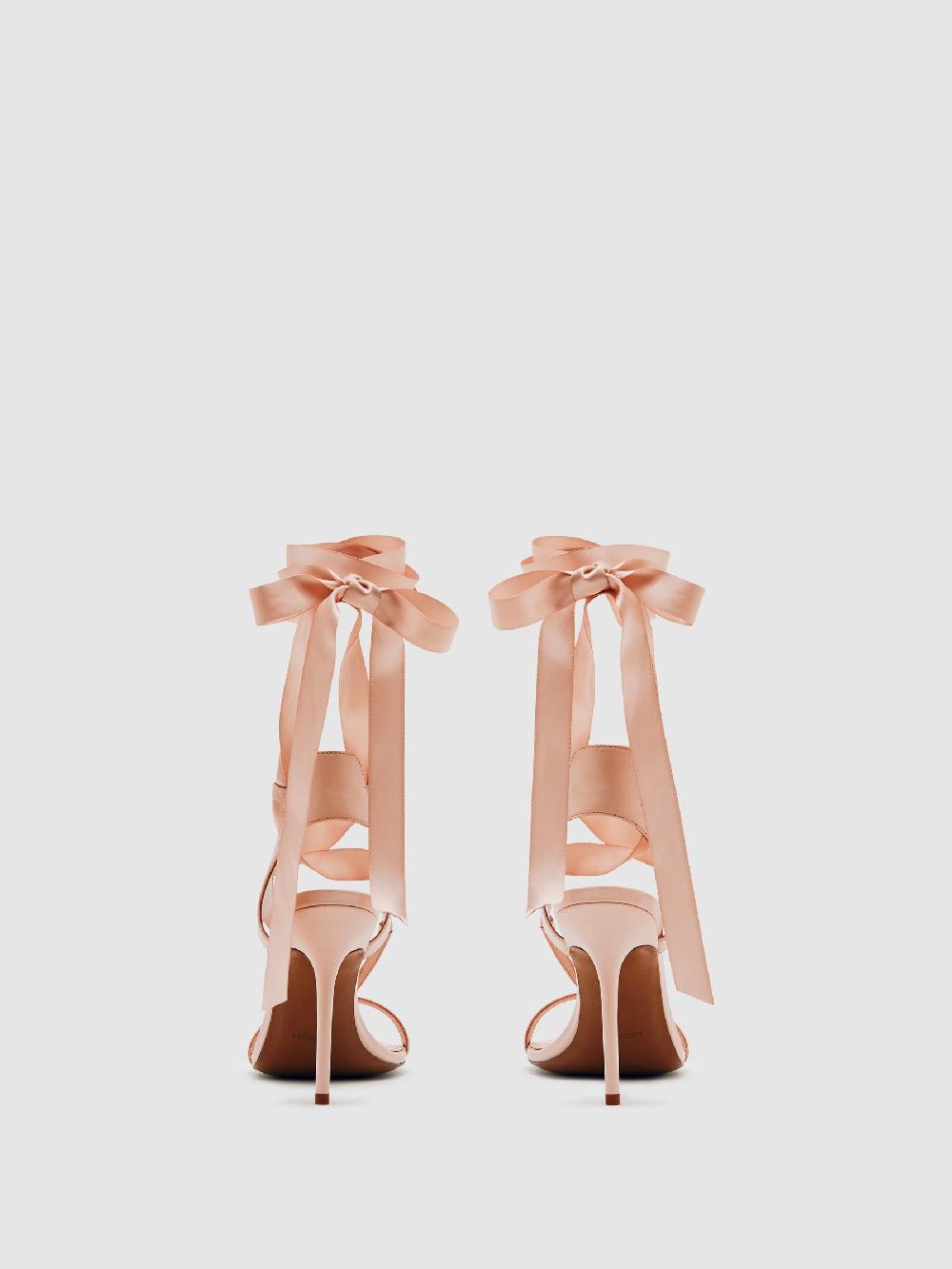 Reiss Reiss | Royal Ballet Ribbon Sandals In Pink