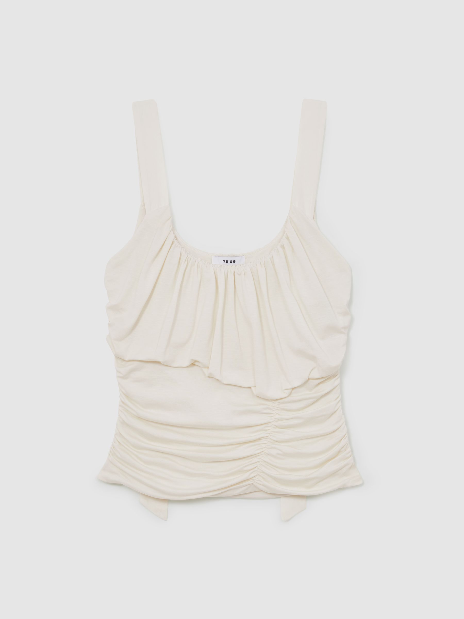 Reiss Reiss | Royal Ballet Ruched Vest In Ivory