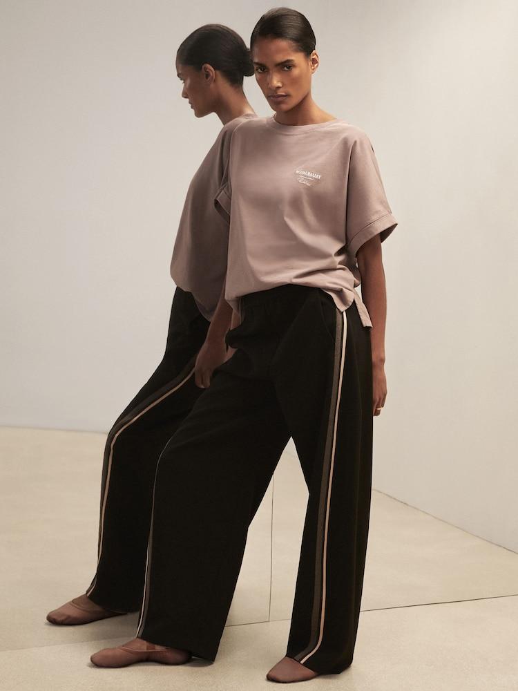 reiss Reiss | Royal Ballet Stripe Trousers in Black