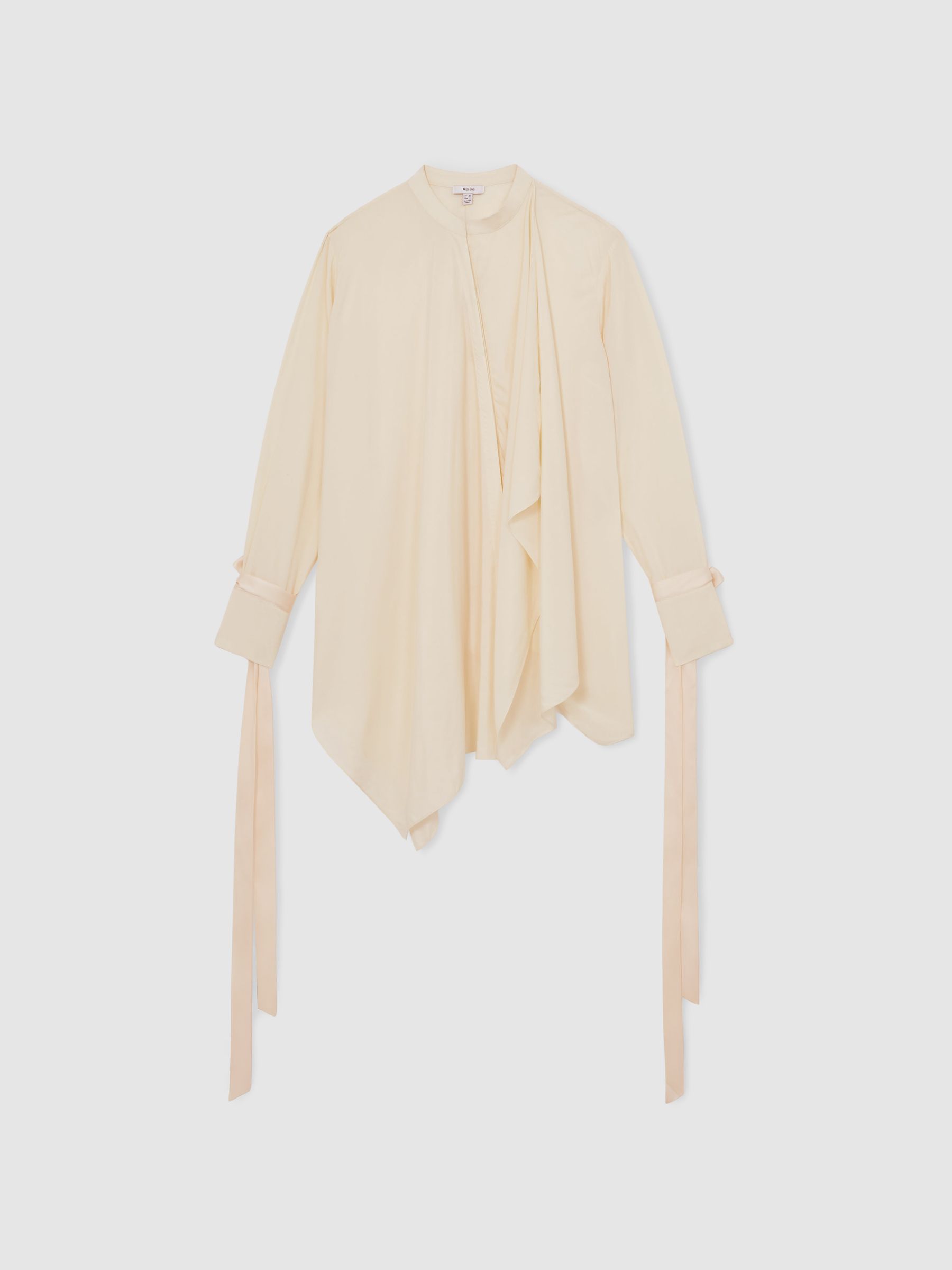 Reiss Reiss | Royal Ballet Tie-Cuff Blouse In Cream