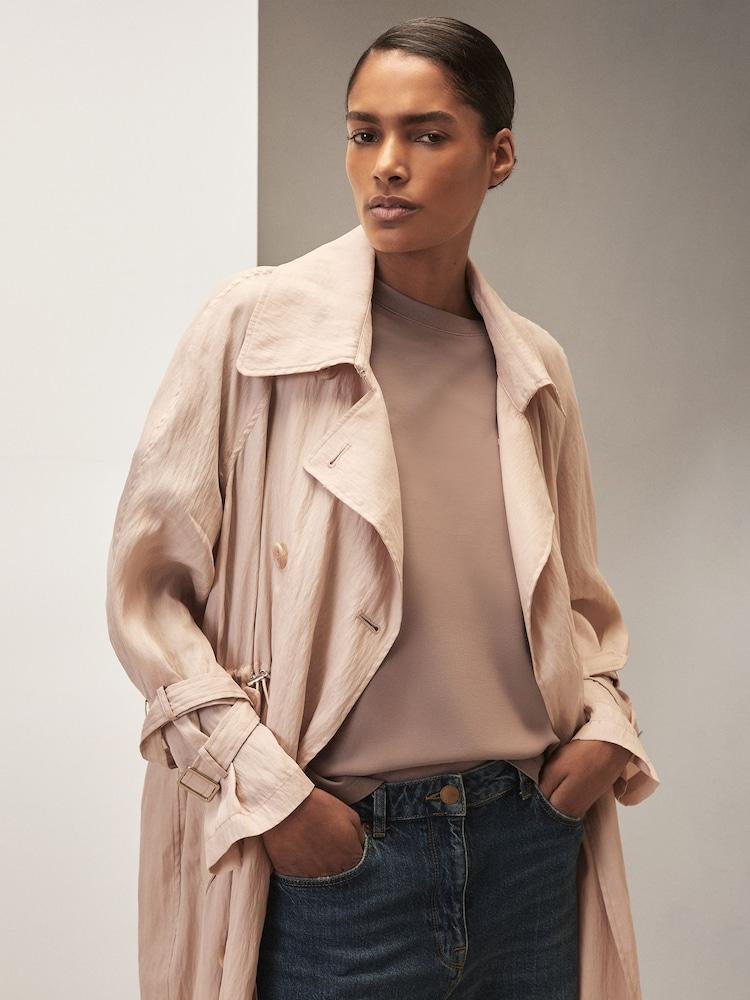 reiss Reiss | Royal Ballet Trench Coat in Neutral