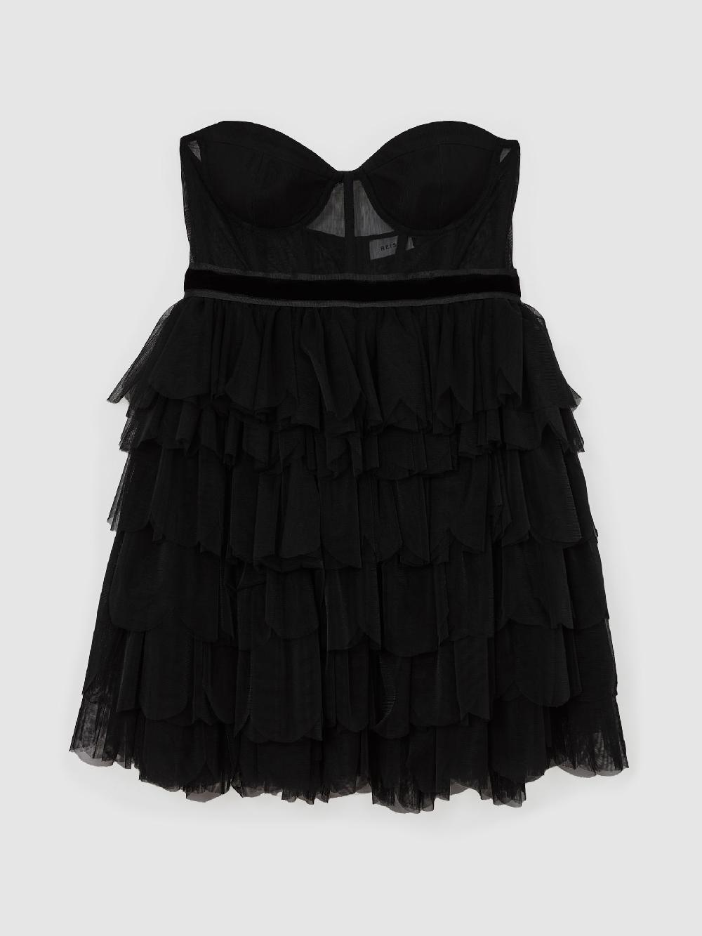 Reiss Reiss | Royal Ballet Tulle Mini Dress In Black