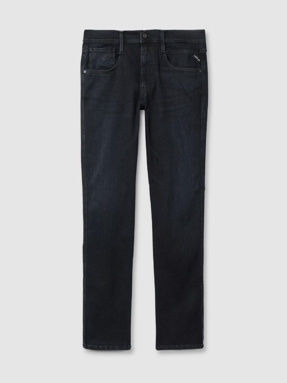Reiss Replay Slim-Fit Hyperflex Jeans In Dark Blue