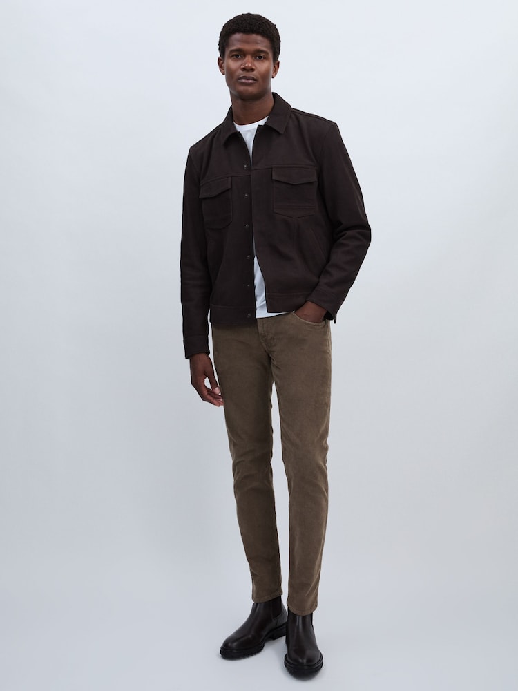 reiss Replay Slim Fit Jeans in Biscuit