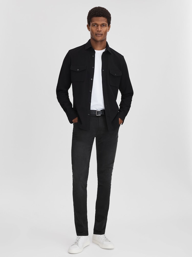 reiss Replay Slim Fit Jeans in Black