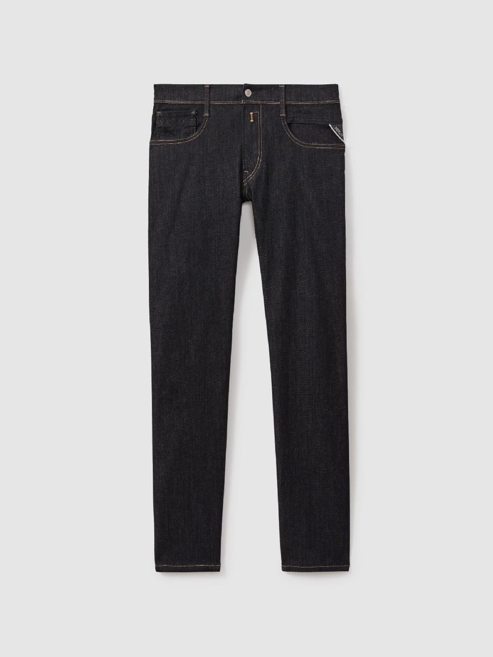 Reiss Replay Slim Fit Jeans In Dark Blue