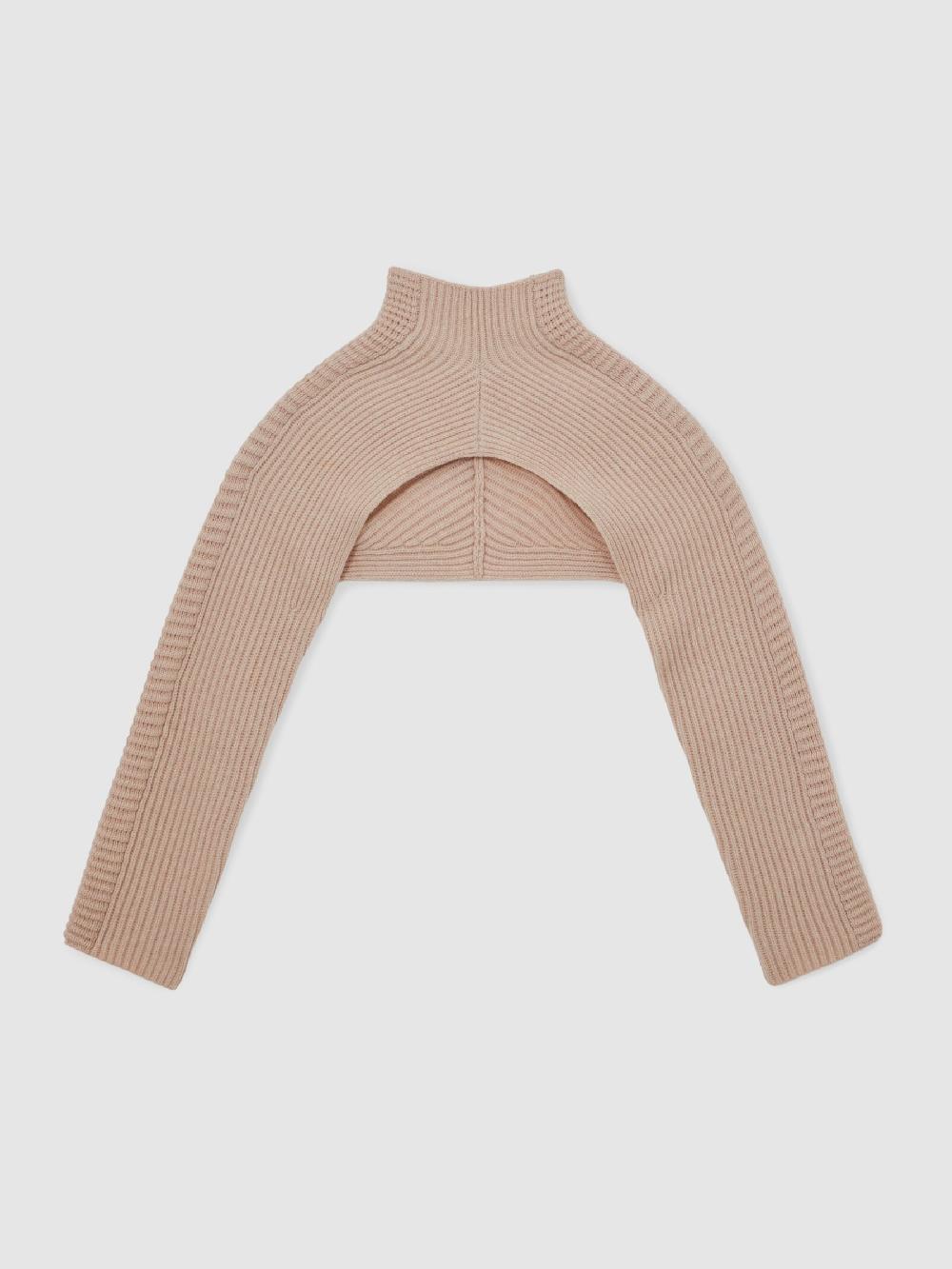 Reiss Reiss | Royal Ballet Cropped Jumper In Blush Pink