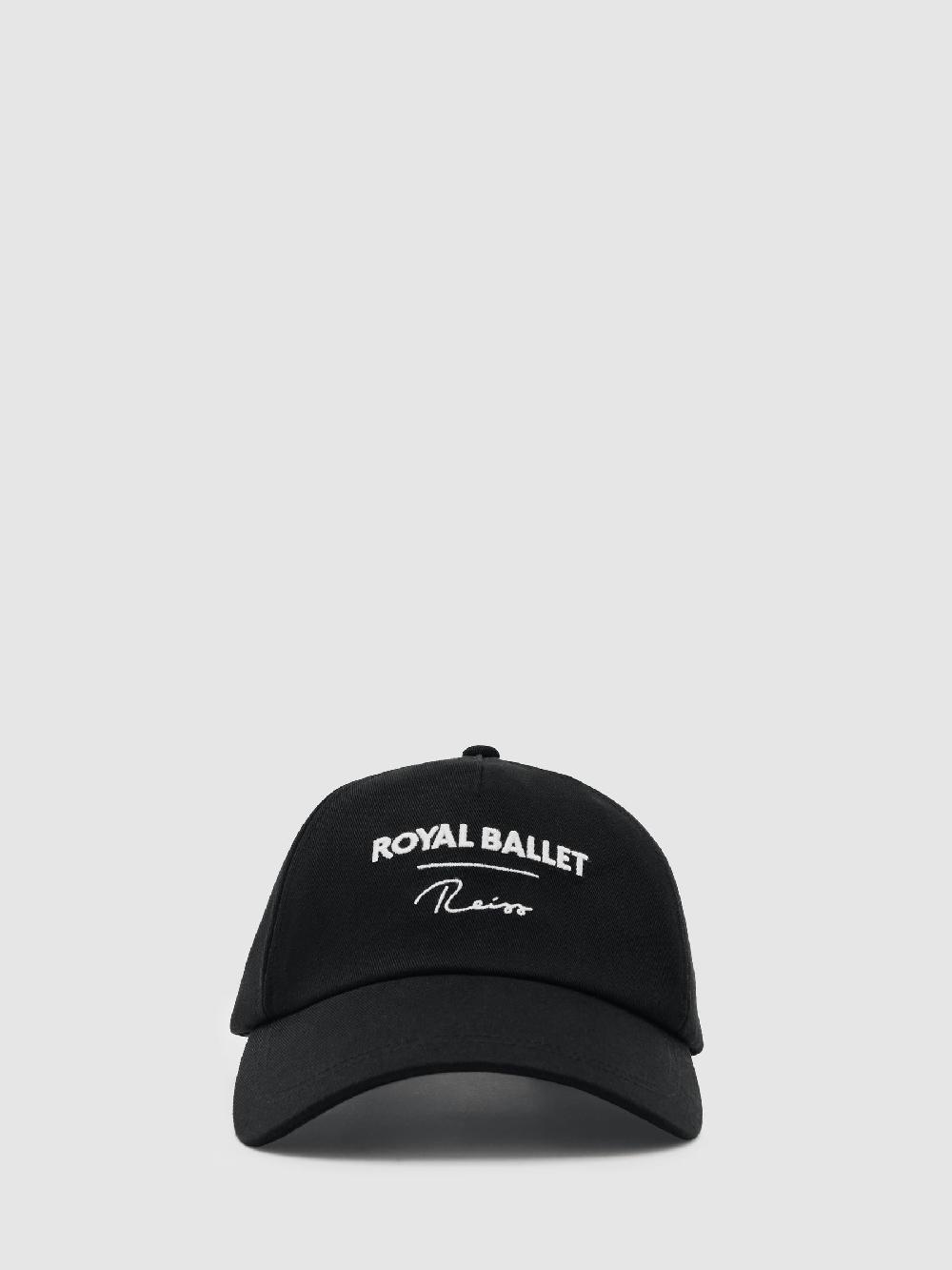 Reiss Reiss | Royal Ballet Logo Cap Unisex Fit In Black