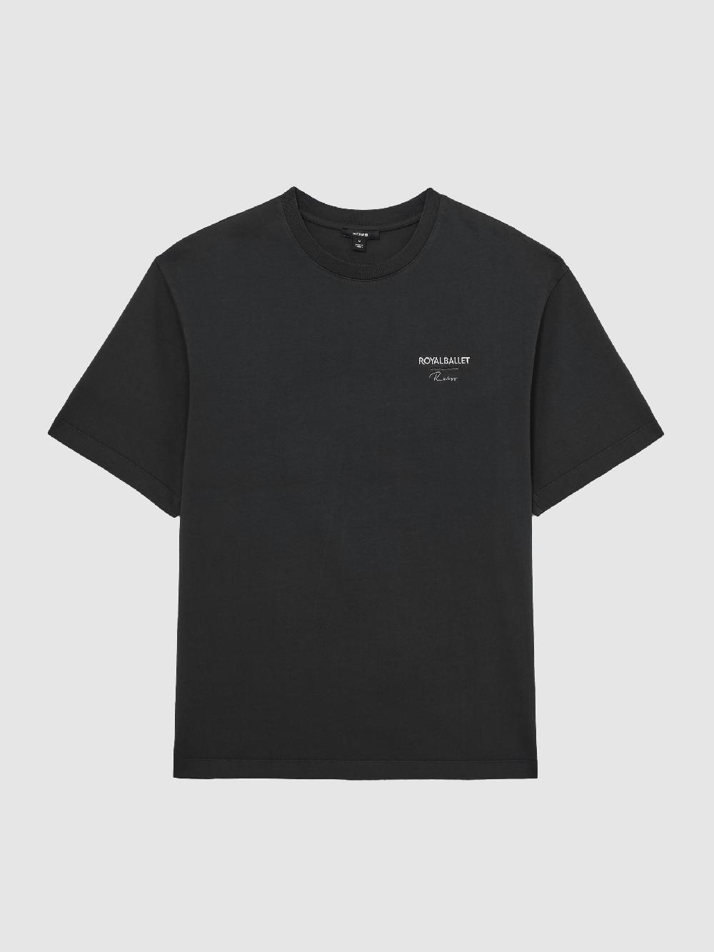 Reiss Reiss | Royal Ballet Logo Unisex Fit T-Shirt In Black