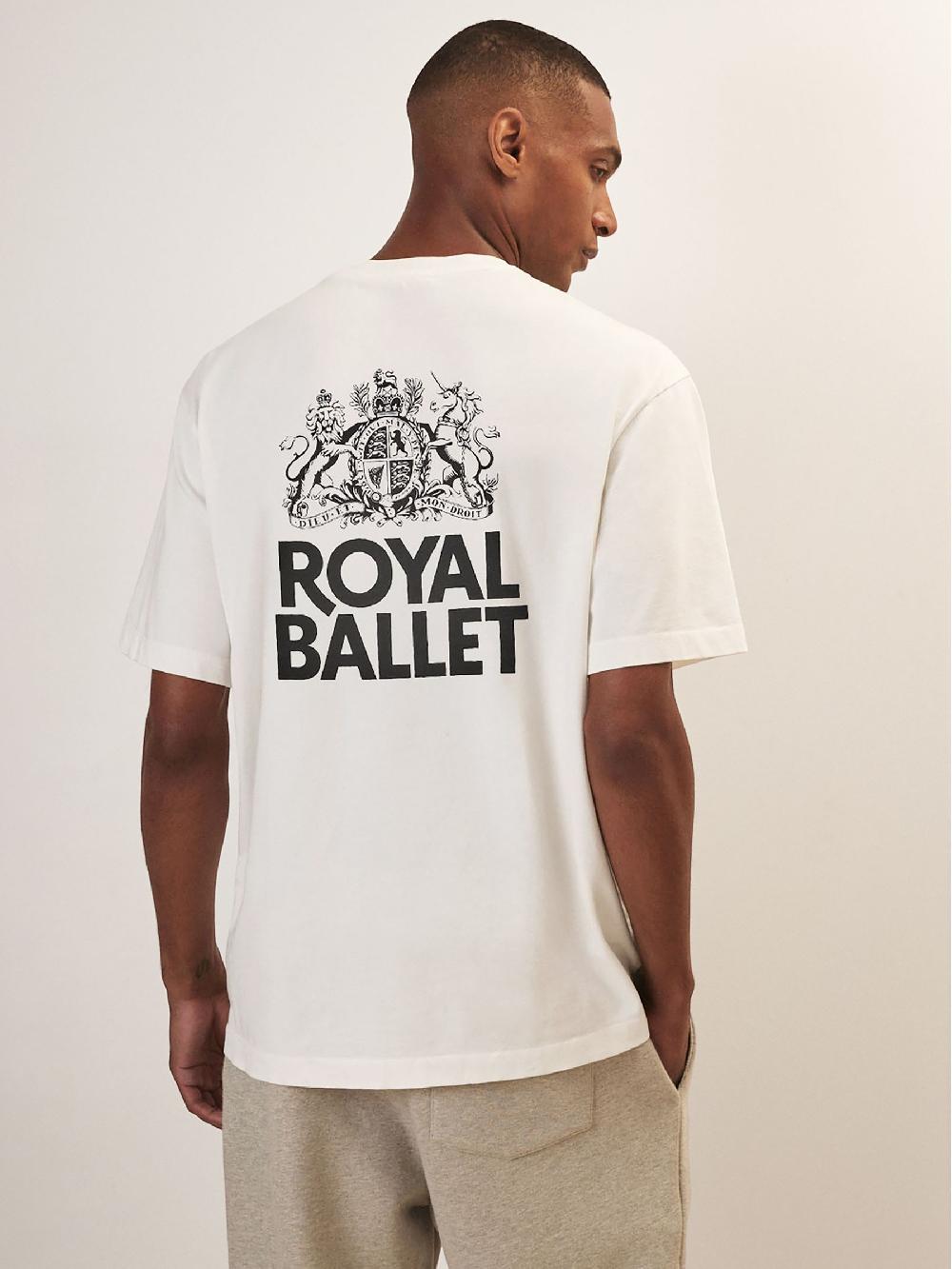 Reiss Reiss | Royal Ballet Logo Unisex Fit T-Shirt In White