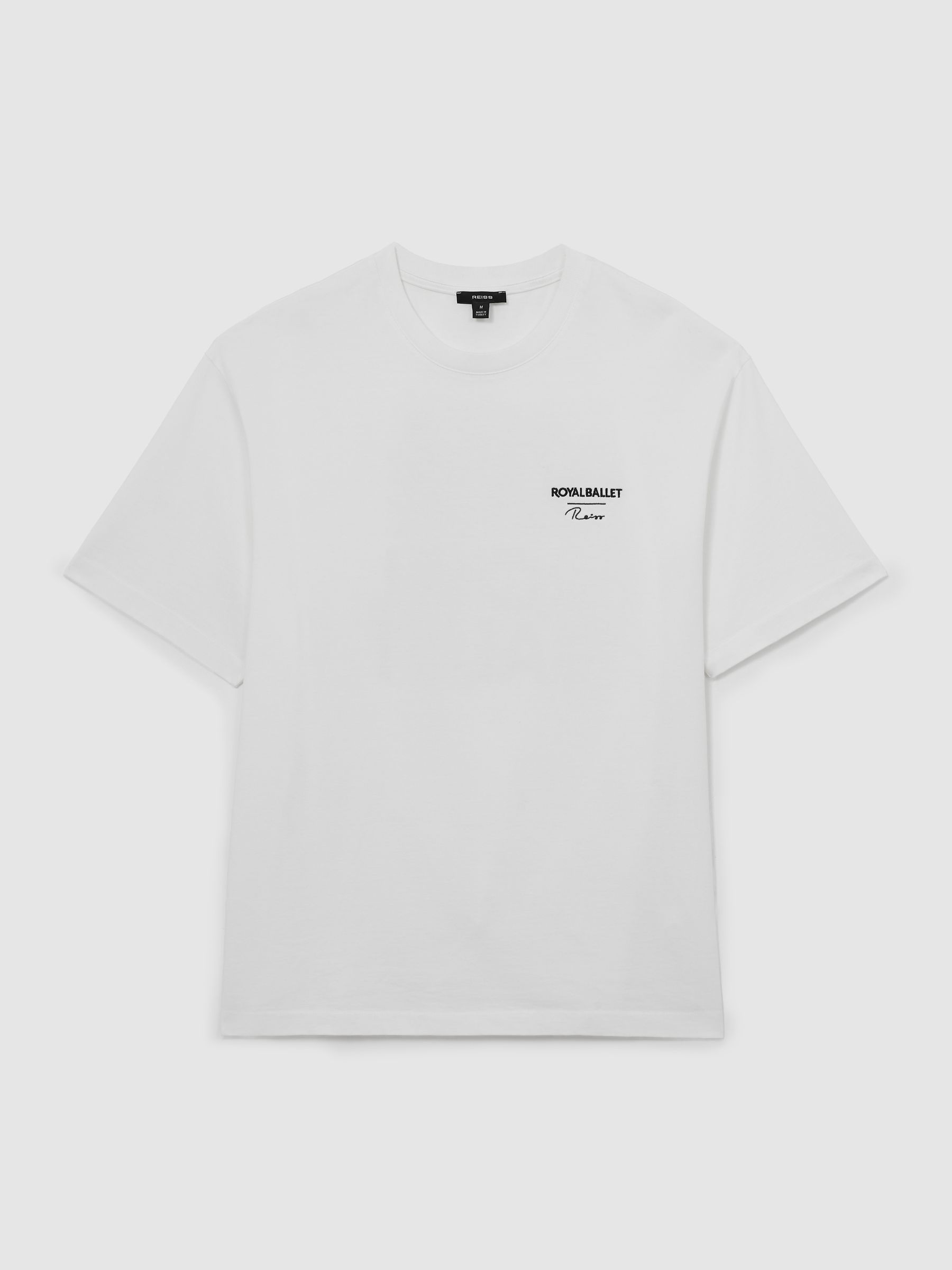 Reiss Reiss | Royal Ballet Logo Unisex Fit T-Shirt In White