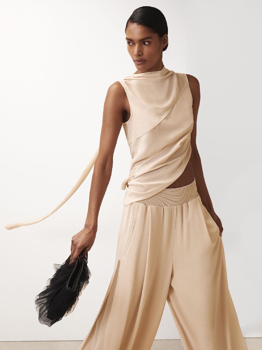 Reiss Reiss | Royal Ballet Panel Shell Top In Pale Pink