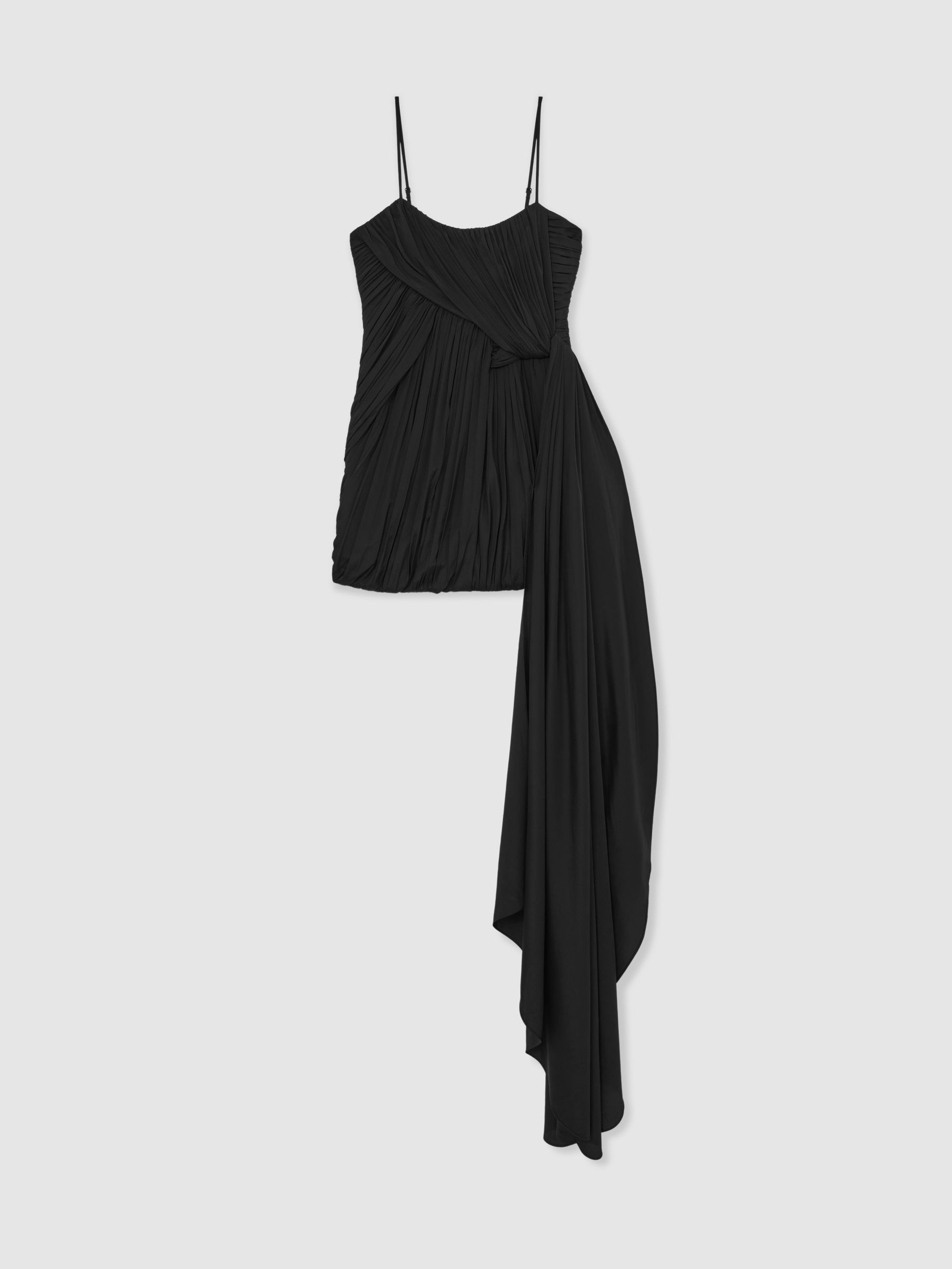 Reiss Reiss | Royal Ballet Pleated Mini Dress In Black