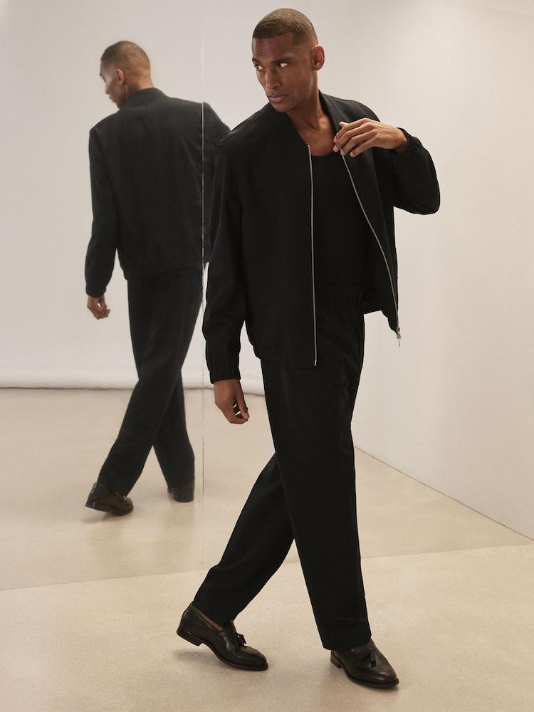 reiss Reiss | Royal Ballet Wide-Leg Trousers in Black