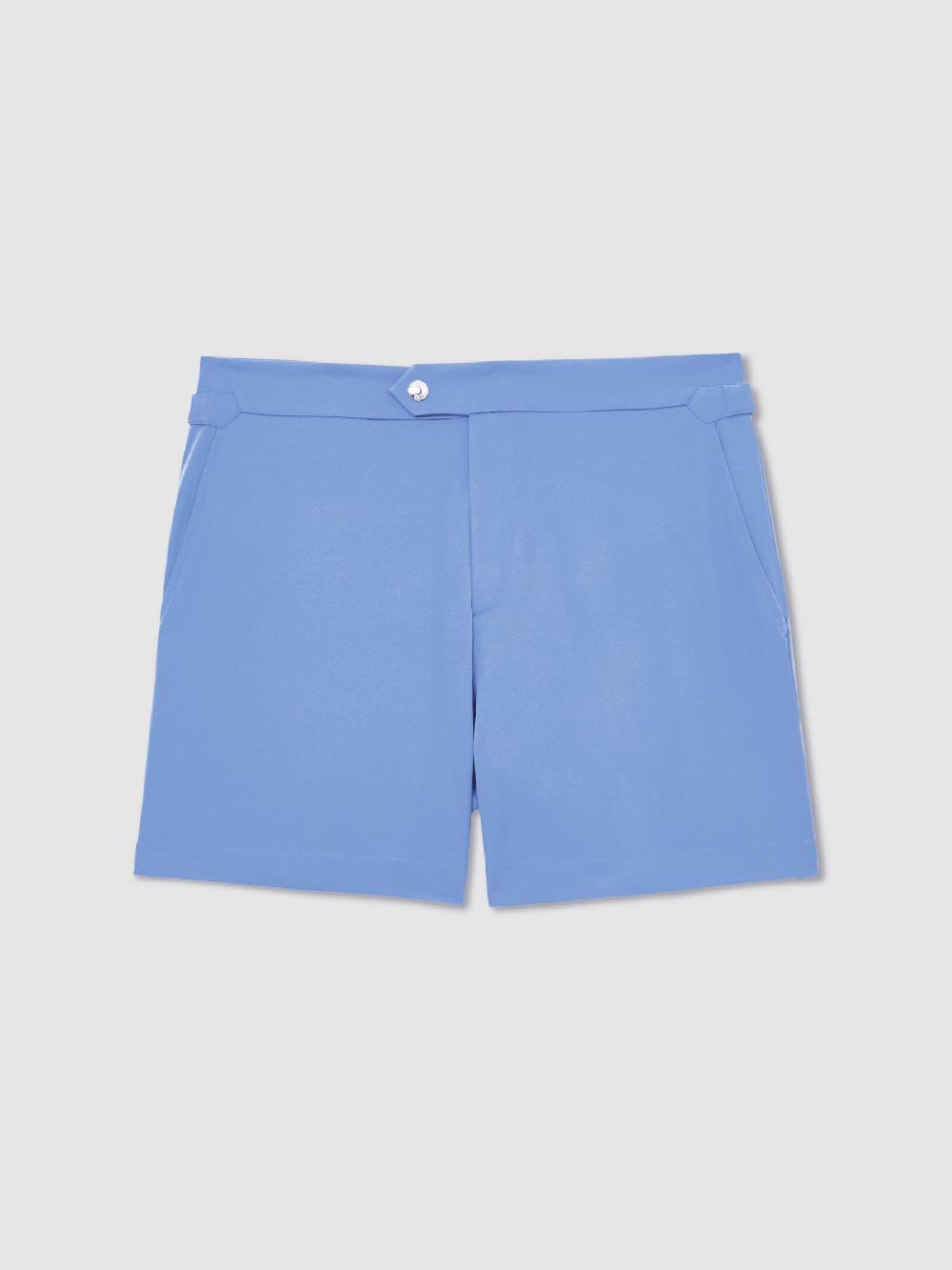 Reiss Side-Adjuster Swim Shorts In French Blue