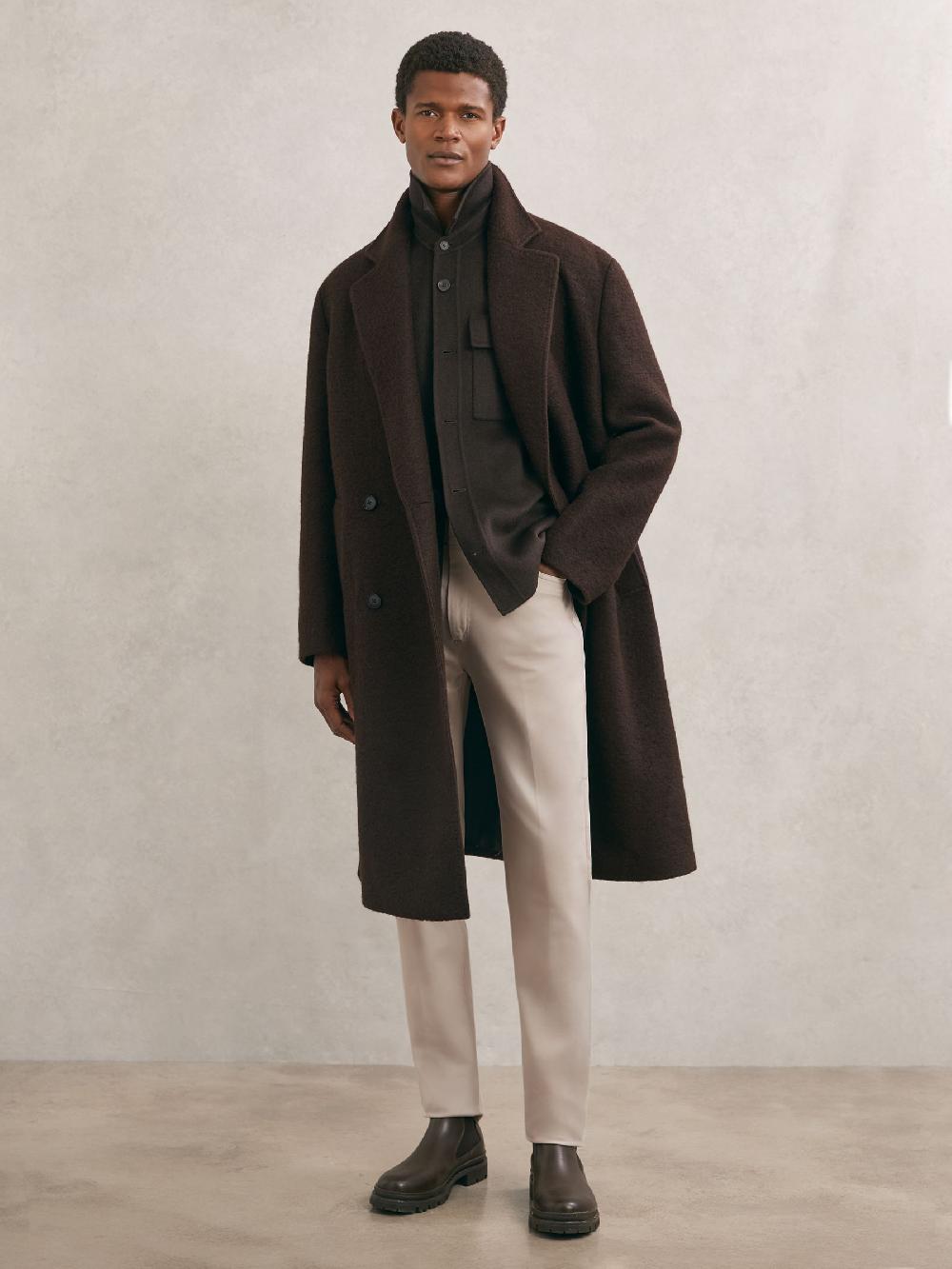 Reiss Slim-Fit Five-Pocket Trousers In Stone