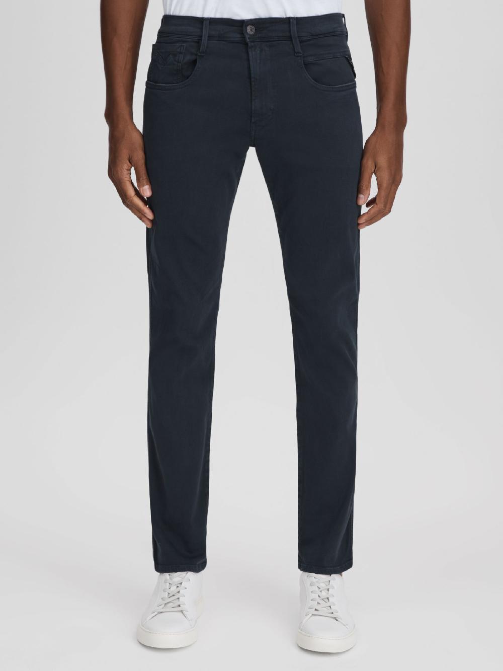 Reiss Slim Fit Garment Dyed Jeans In Blue