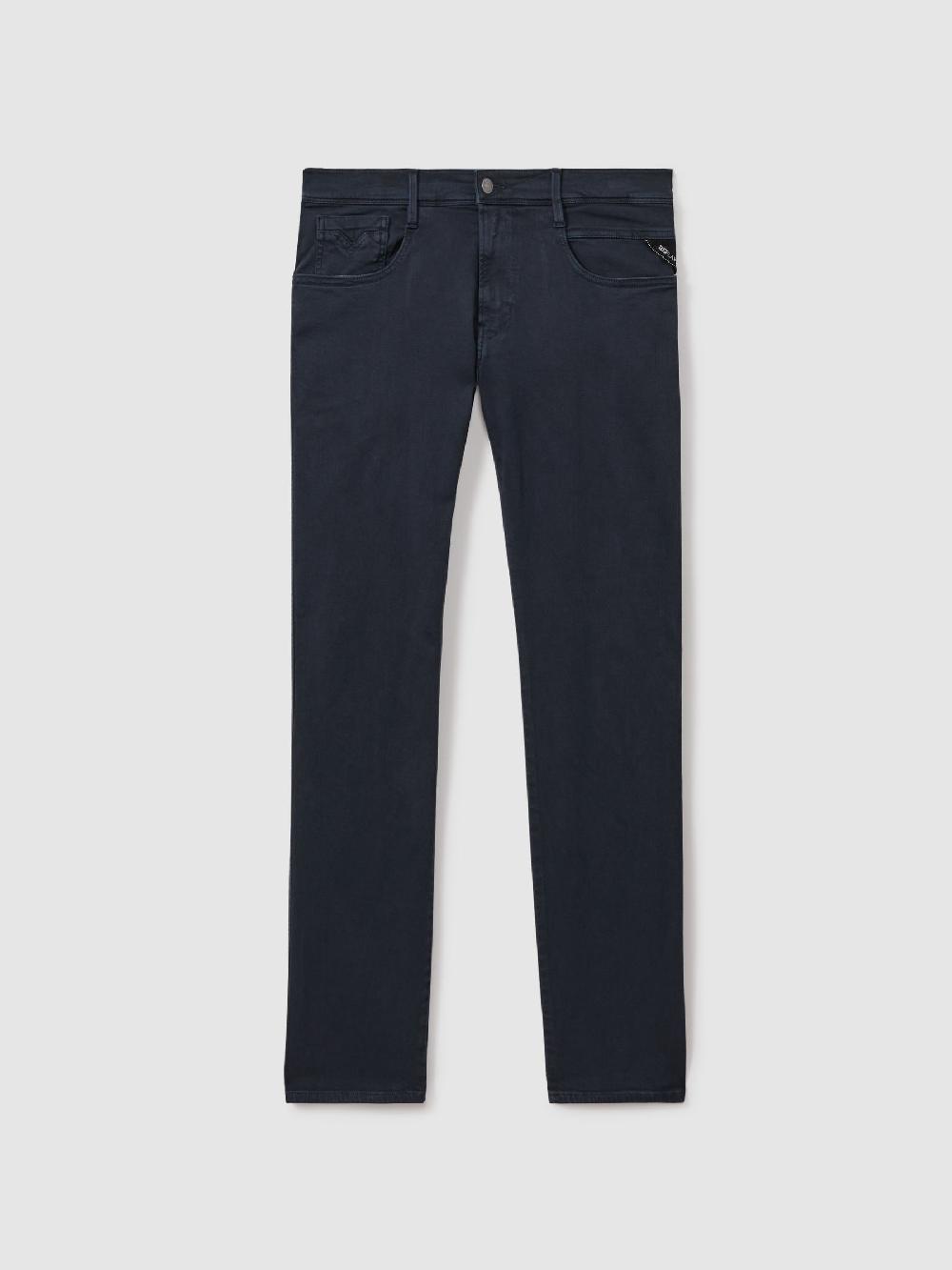 Reiss Slim Fit Garment Dyed Jeans In Blue