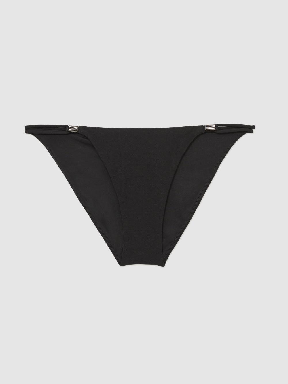 Reiss String Bikini Bottoms In Black
