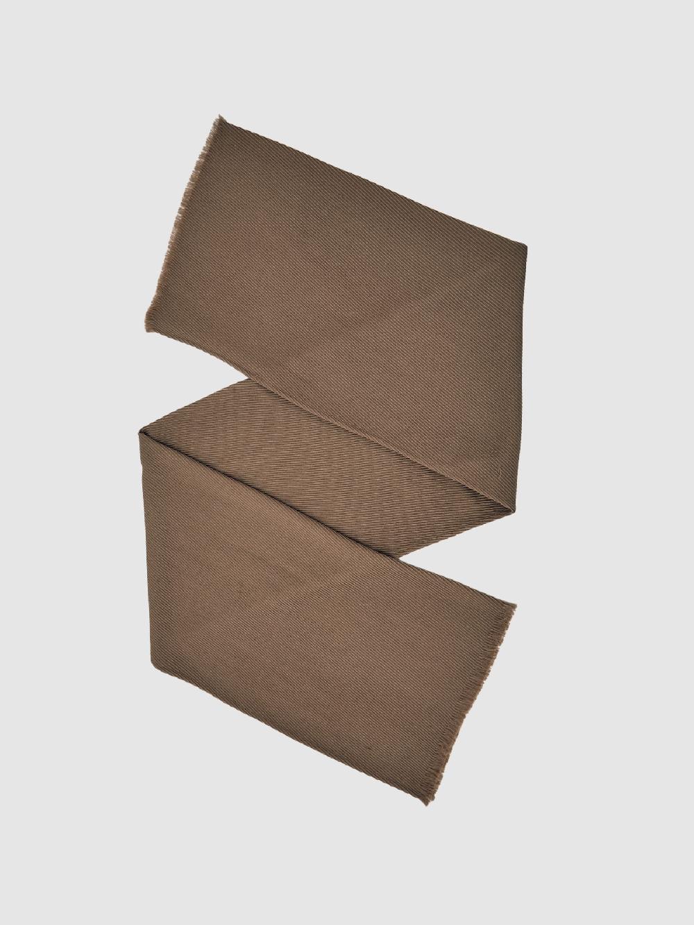 Reiss Wool Pleated Scarf In Taupe