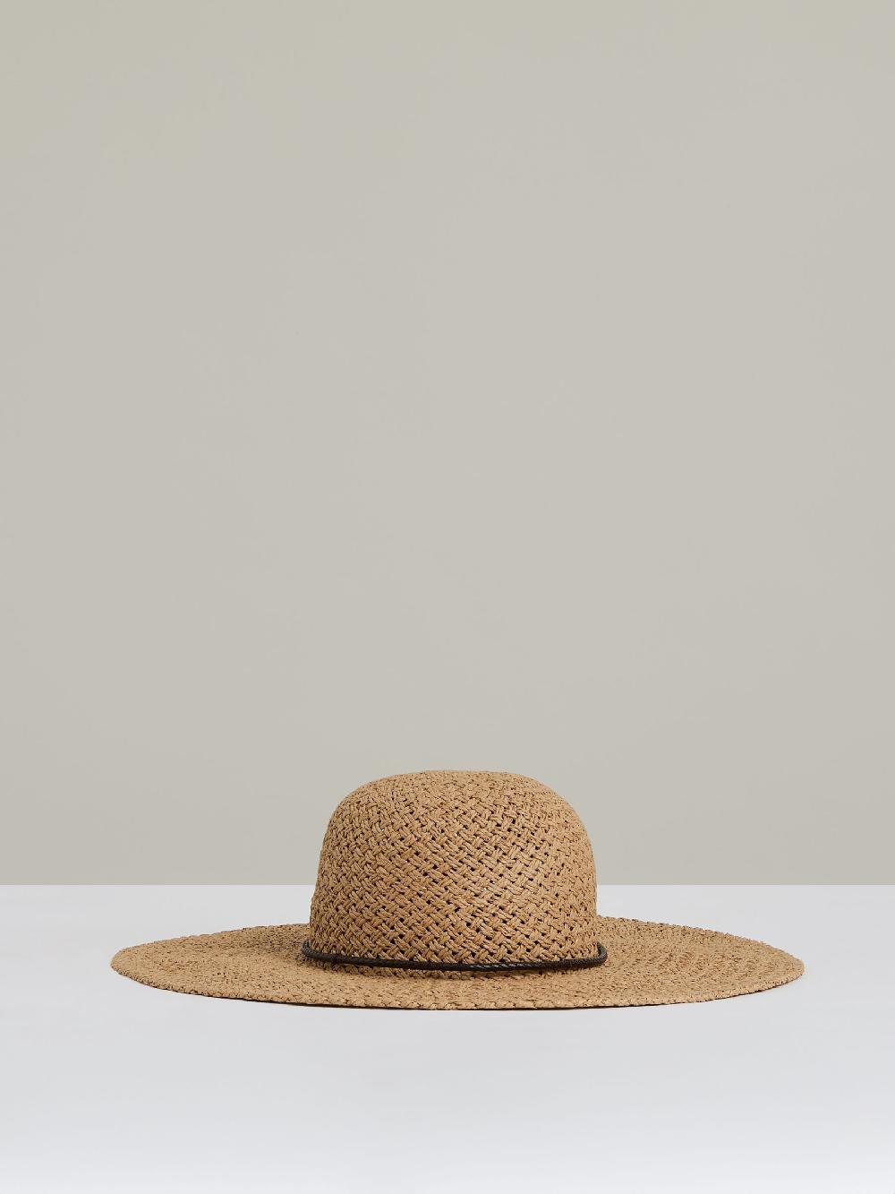 Reiss Woven Wide Brim Straw Hat In Natural