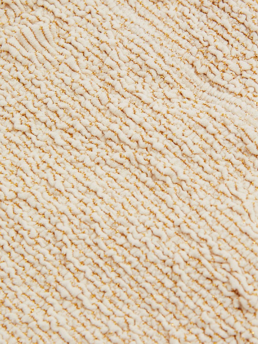 Reiss Sands Fox Natural The Upside Textured Metallic Swim Shorts
