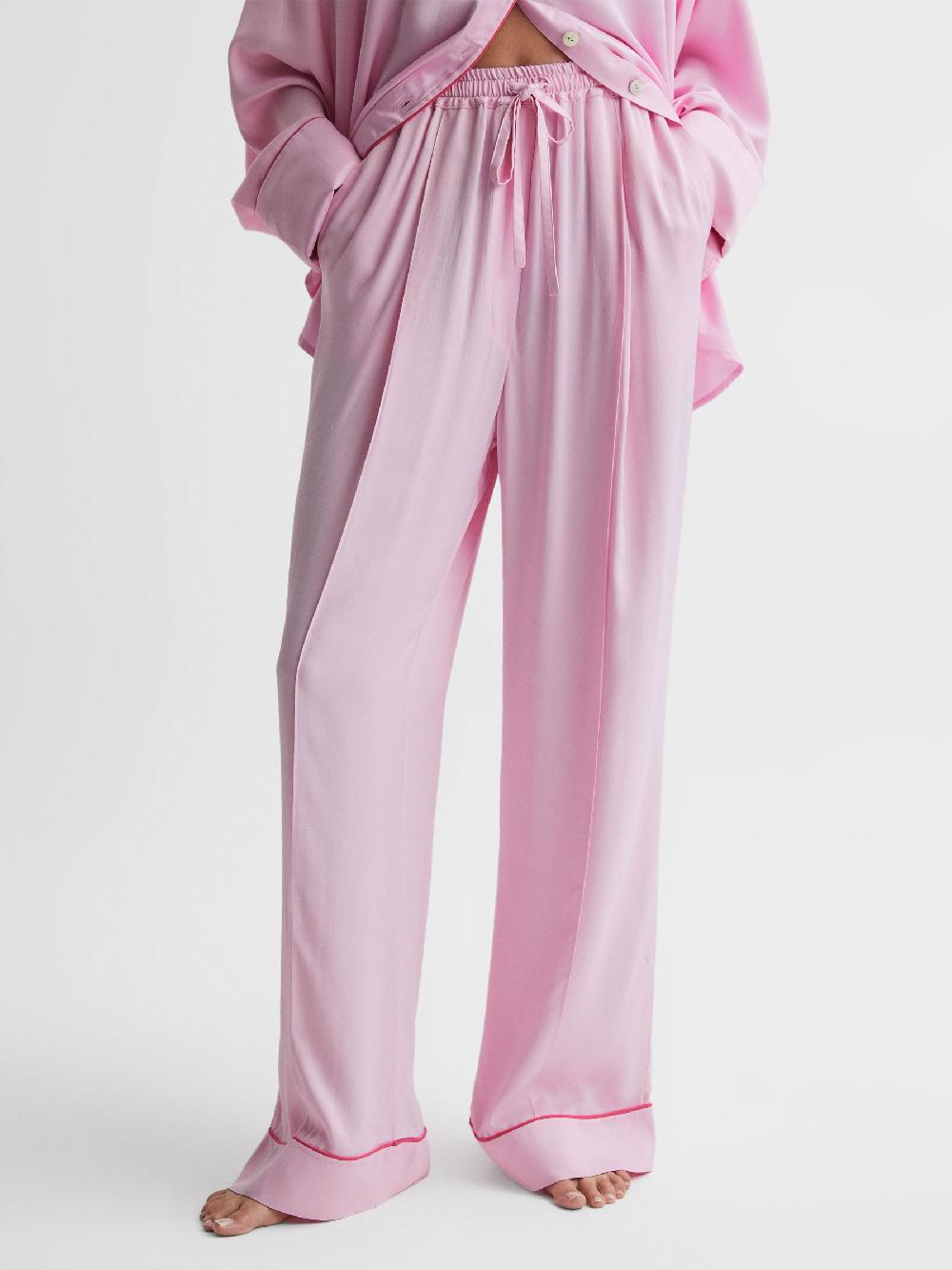 Reiss Sleeper Relaxed Drawstring Trousers In Bubblegum