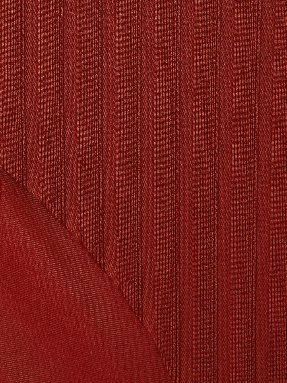 Reiss Underwear Ribbed Bikini Bottoms In Dark Magma Red