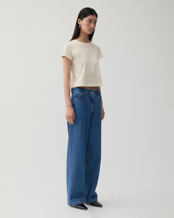 Rejina Pyo Adina T-Shirt Organic Cotton Jersey Butter