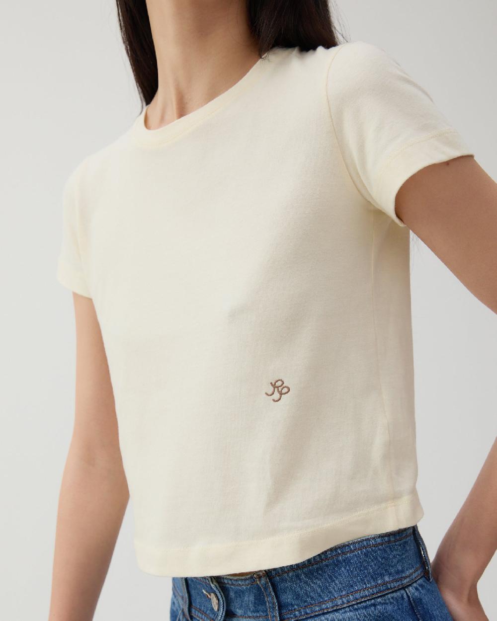 rejina pyo Adina T-Shirt Organic Cotton Jersey Butter