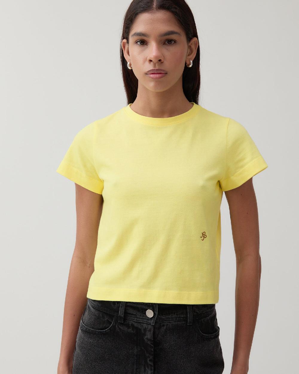 rejina pyo Adina T-Shirt Organic Cotton Jersey Yellow