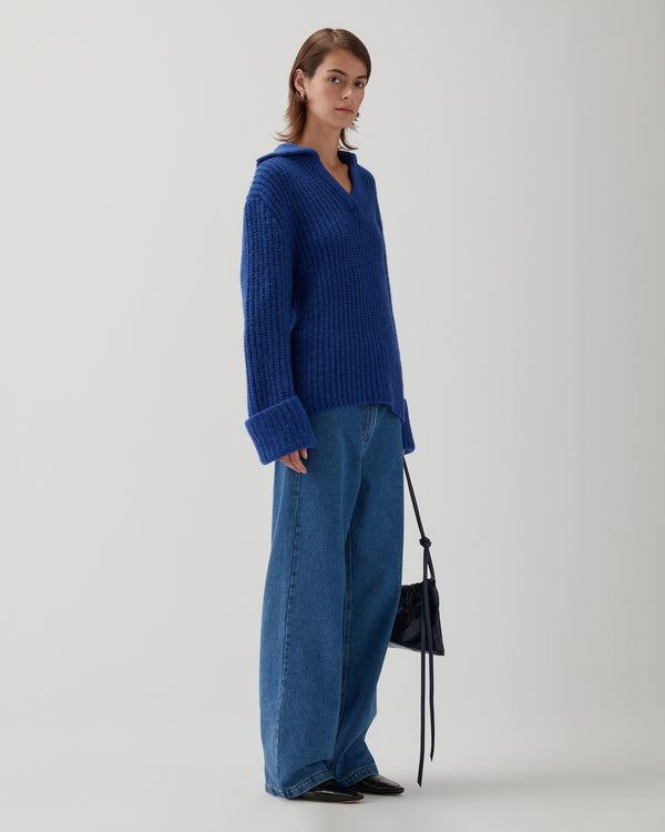 Rejina Pyo Alison Sweater Chunky Alpaca Electric Blue