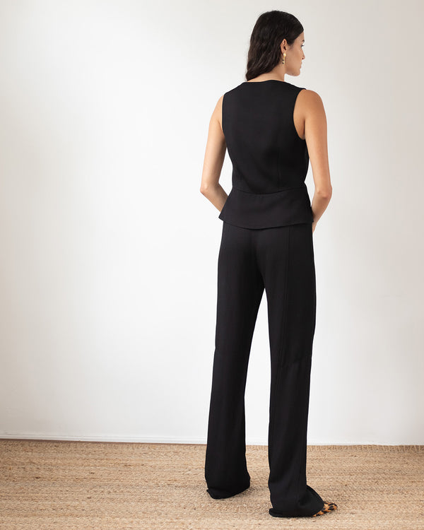 Rejina Pyo Athena Trousers Crepe Twill Viscose Black