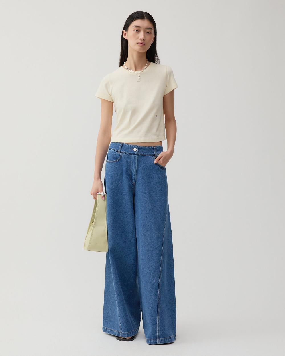 rejina pyo Linda Trousers Organic Cotton Denim Blue