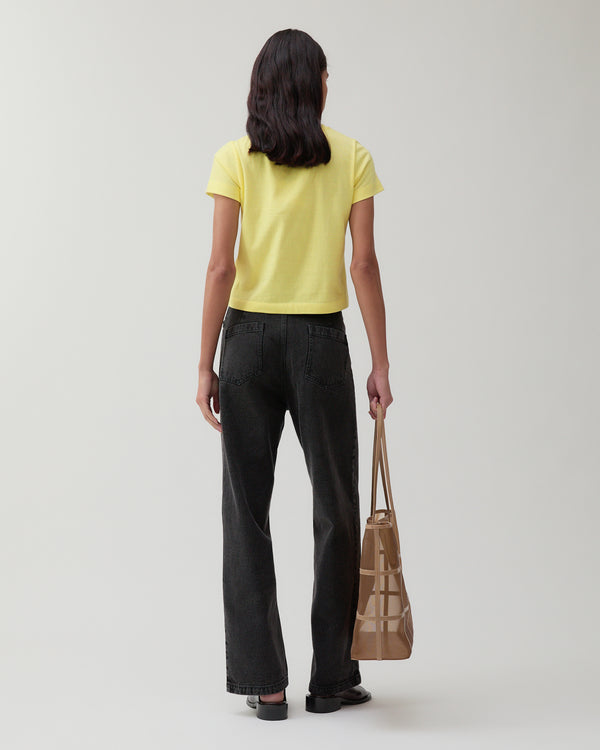 Rejina Pyo Maude Trousers Organic Cotton Denim Black