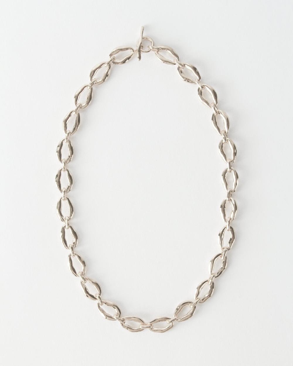 rejina pyo Munch x Rejina Pyo Grand Molten Chain Necklace Silver Plated