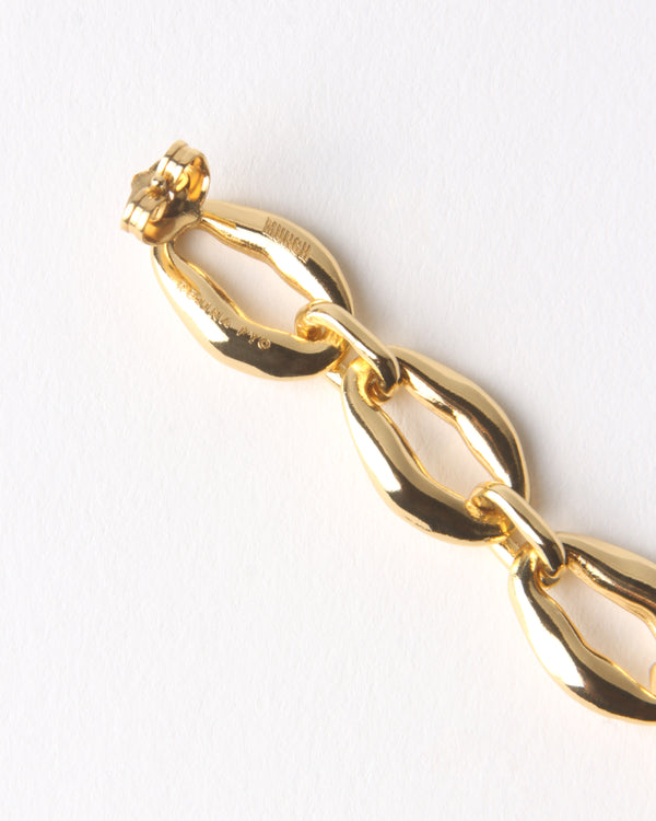 Rejina Pyo Munch X Rejina Pyo Molten Chain Earrings Gold Plated