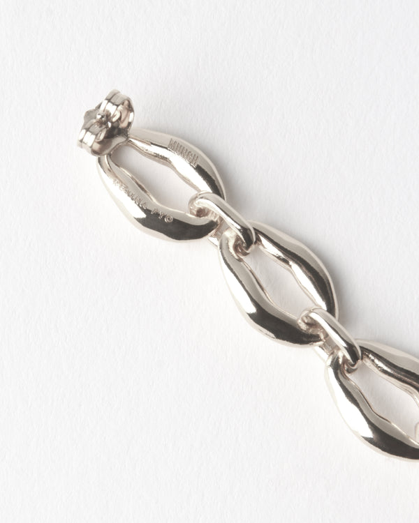 Rejina Pyo Munch X Rejina Pyo Molten Chain Earrings Silver Plated