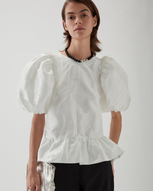 Rejina Pyo Alara Blouse Taffeta Cream