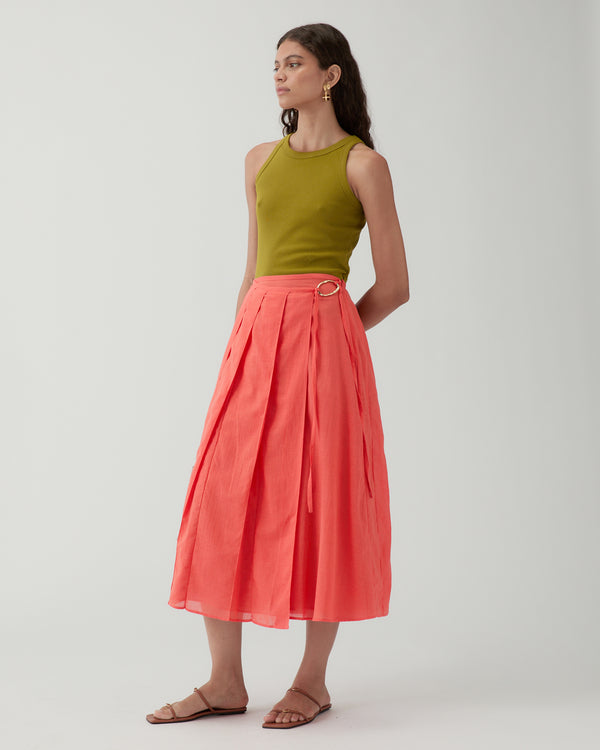 Rejina Pyo Alice Skirt Cotton Coral