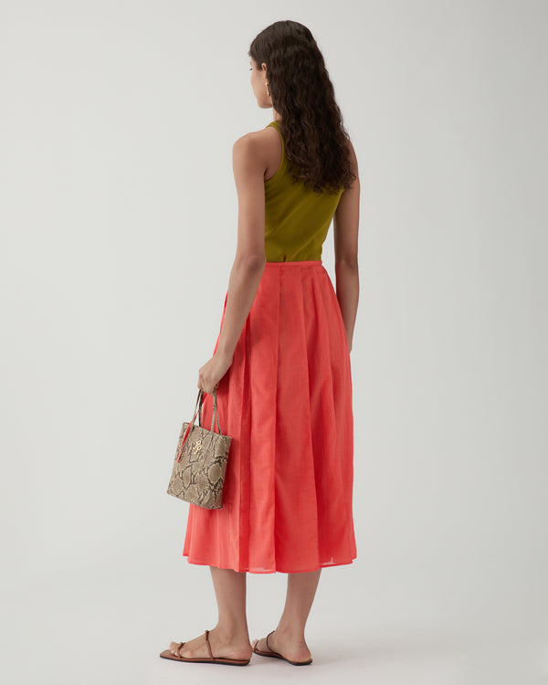 Rejina Pyo Alice Skirt Cotton Coral