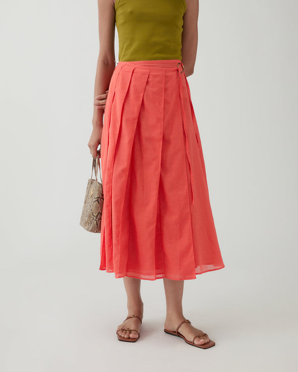 Rejina Pyo Alice Skirt Cotton Coral