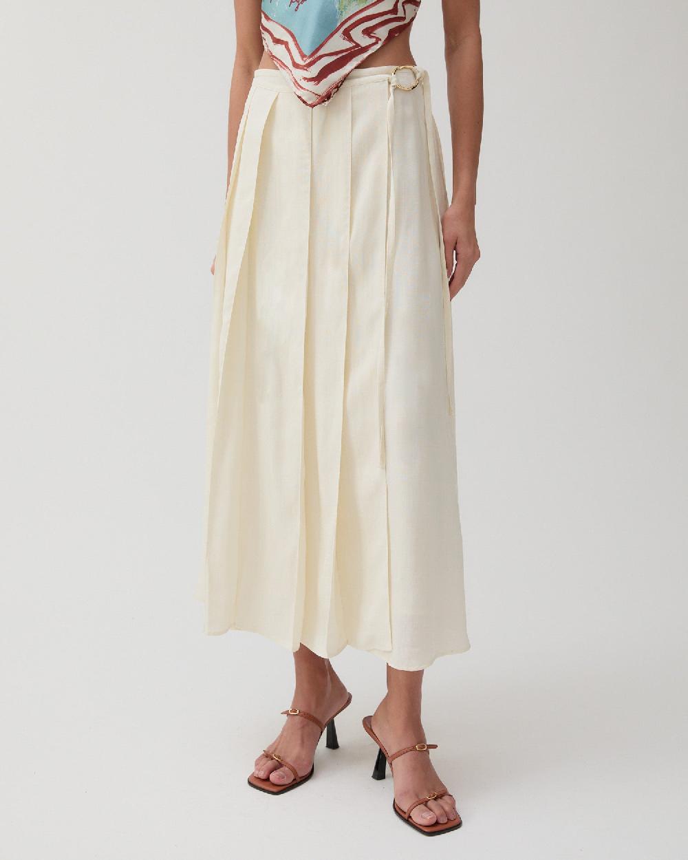 rejina pyo Alice Skirt Viscose Off-White