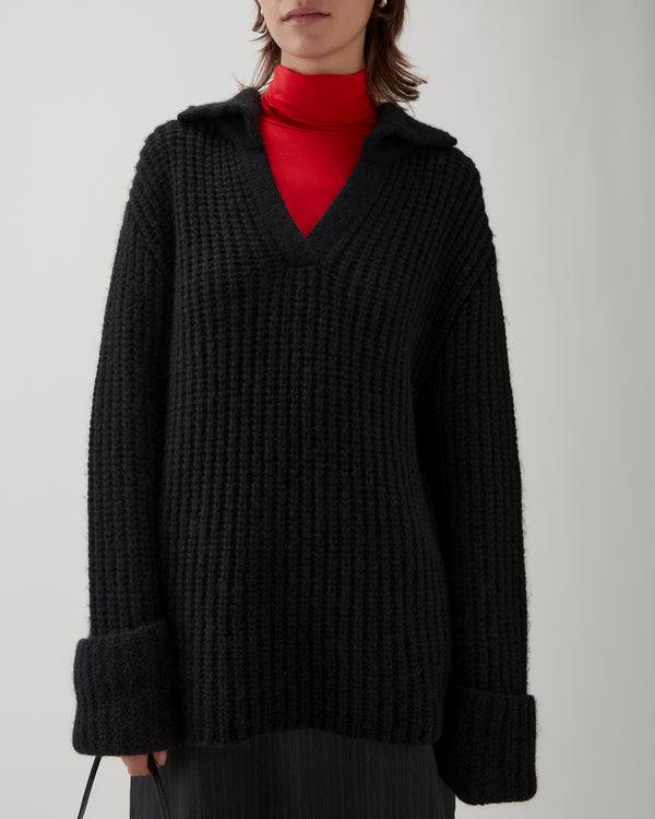 Rejina Pyo Alison Sweater Chunky Alpaca Black
