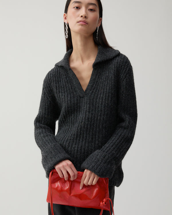 Rejina Pyo Alison Sweater Chunky Alpaca Dark Grey