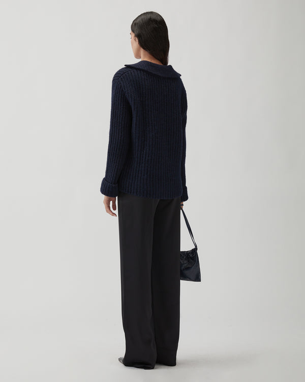 Rejina Pyo Alison Sweater Chunky Alpaca Navy